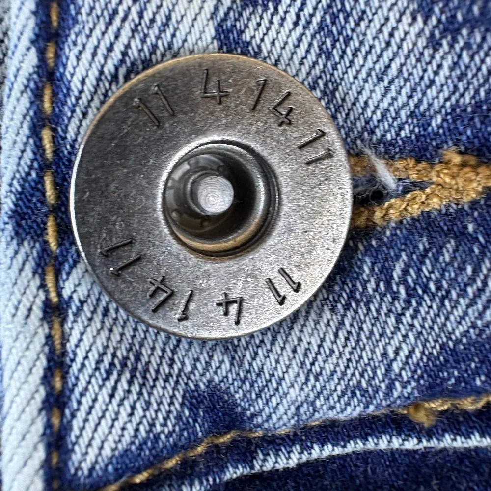 KDNK 11 4 14 11 Skinny Jeans Mens 31x30.5 Blue Denim Cotton Stretch Distressed‎